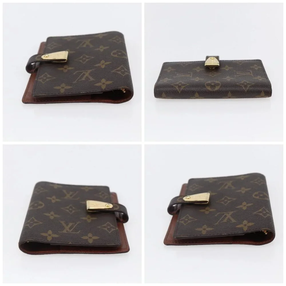 LOUIS VUITTON Monogram Agenda Partonaire PM Day Planner Cover R21029 Auth 145535